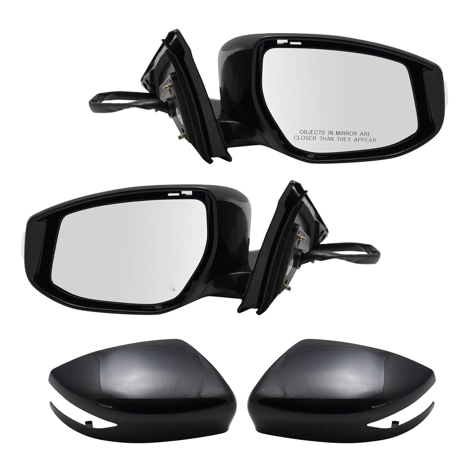 Power Passenger Side View Mirror For 2004-2008 Nissan Maxima – White, Paintable (Speed Daddy)