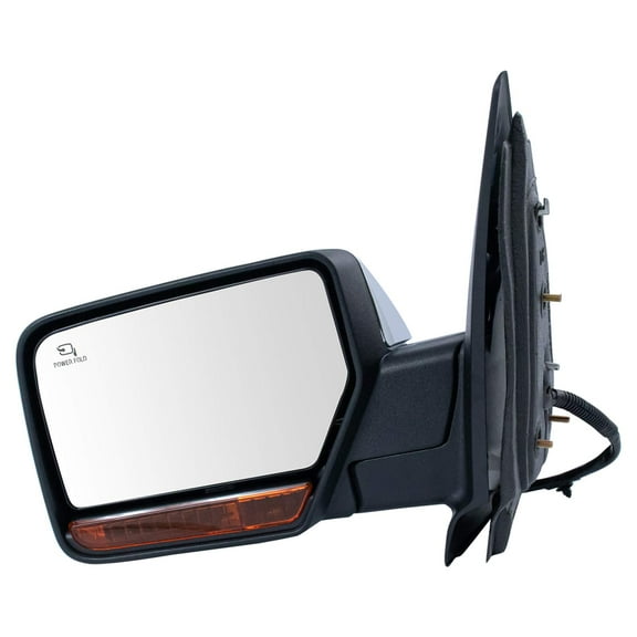 TRQ Mirror Power Folding Heated Memory Turn Signal Puddle Light Chrome LH Side MRA08638 Fits select: 2007-2008 LINCOLN NAVIGATOR