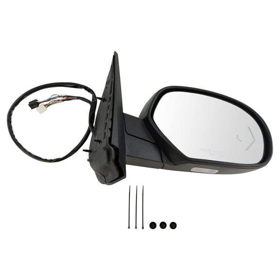 TRQ Mirror Power Folding Heated Signal Memory Blind Spot Puddle Black RH for GM MRA08157 Fits select: 2009-2014 CHEVROLET TAHOE, 2009-2014 CHEVROLET SUBURBAN