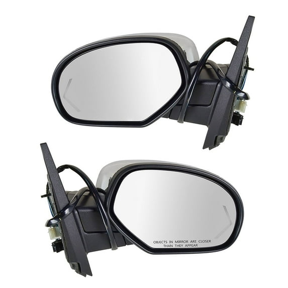 TRQ Mirror Power Folding Heated Signal Memory Chrome Driver Set for GM Pickup MRA04442 Fits select: 2009-2014 CHEVROLET SILVERADO, 2009-2014 GMC SIERRA