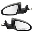 thumbnail image 1 of TRQ Mirror Power Heated Blind Spot Detection Smooth Black Pair Set for Camry New MRA04485 Fits select: 2016-2017 TOYOTA CAMRY, 1 of 5