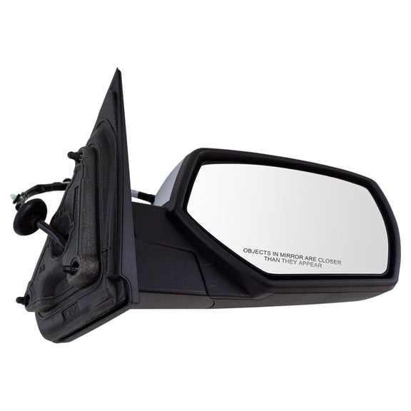 TRQ Right Mirror Power, Manual Folding, without Temperature Sensor, with Spotter Mirror Passenger Side Fits 14-19 Chevrolet GMC GM1321638