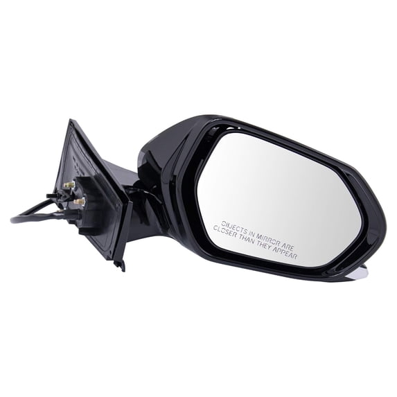 TRQ Mirror Power Heated Manual Fold Gloss Black Base Paint to Match RH for Prius MRA07131 Fits select: 2016-2018 TOYOTA PRIUS, 2017-2018 TOYOTA PRIUS PRIME