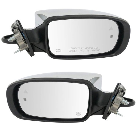 TRQ Mirror Power Heated Memory Signal BSD Puddle Chrome Pair for Chrysler 300 MRA09032 Fits select: 2012,2014-2015 CHRYSLER 300C