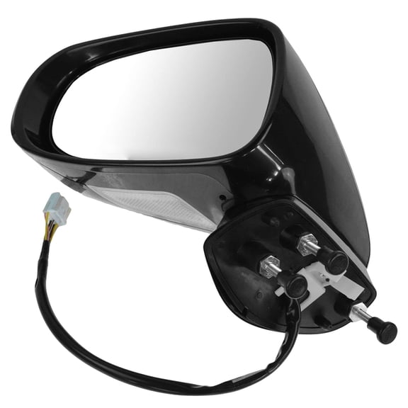 TRQ Mirror Power Heated Signal Puddle Folding Black LH for Lexus IS250 IS350 MRA06628
