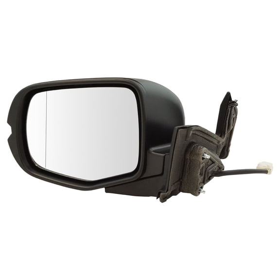 TRQ Driver Side Mirror Assembly Power Foldaway Smooth Paint to Match Fits 2016 Honda Pilot Front Wheel Drive