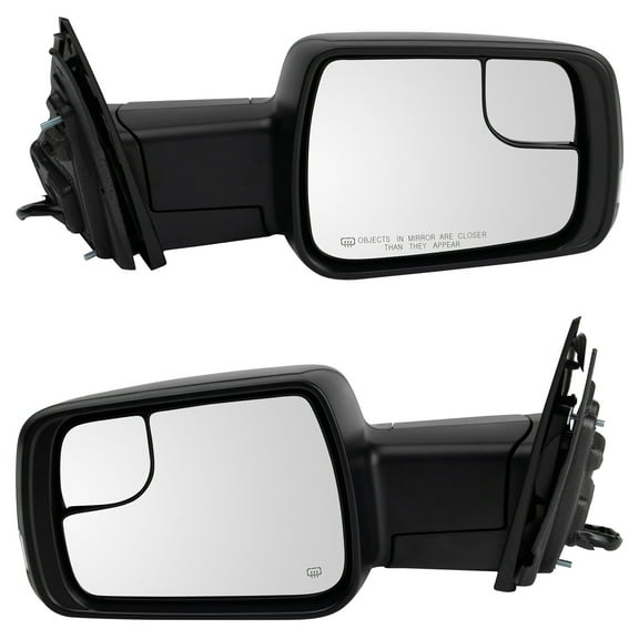 TRQ Mirror Set Power Folding Turn Signal Heated Memory Temp Sensor for Ram 1500 MRA09884