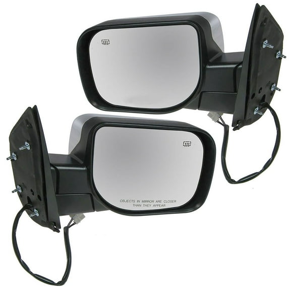 TRQ Mirrors Power Heated Chrome LH & RH Pair for Armada Titan Pathfinder QX56 MRA09224