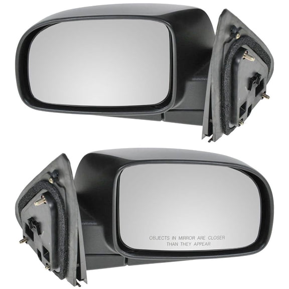 TRQ Mirrors Power Heated Textured Black Left & Right Pair Set for 07-12 Santa Fe MRA09656 Fits select: 2007-2012 HYUNDAI SANTA FE