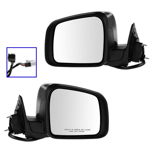 TRQ Mirrors Power Heated Turn Signal Blind Spot Set for 11-18 Grand Cherokee MRA04604 Fits select: 2011-2018 JEEP GRAND CHEROKEE