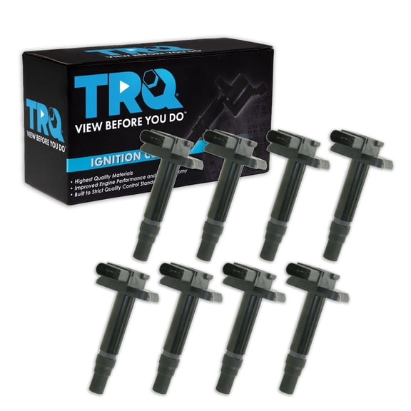 TRQ Ignition Coil Set 8 Piece Fits 2000-2004 Audi A6 Quattro 00-02 A8 Quattro 03 RS6 02-03 S6 01-03 S8