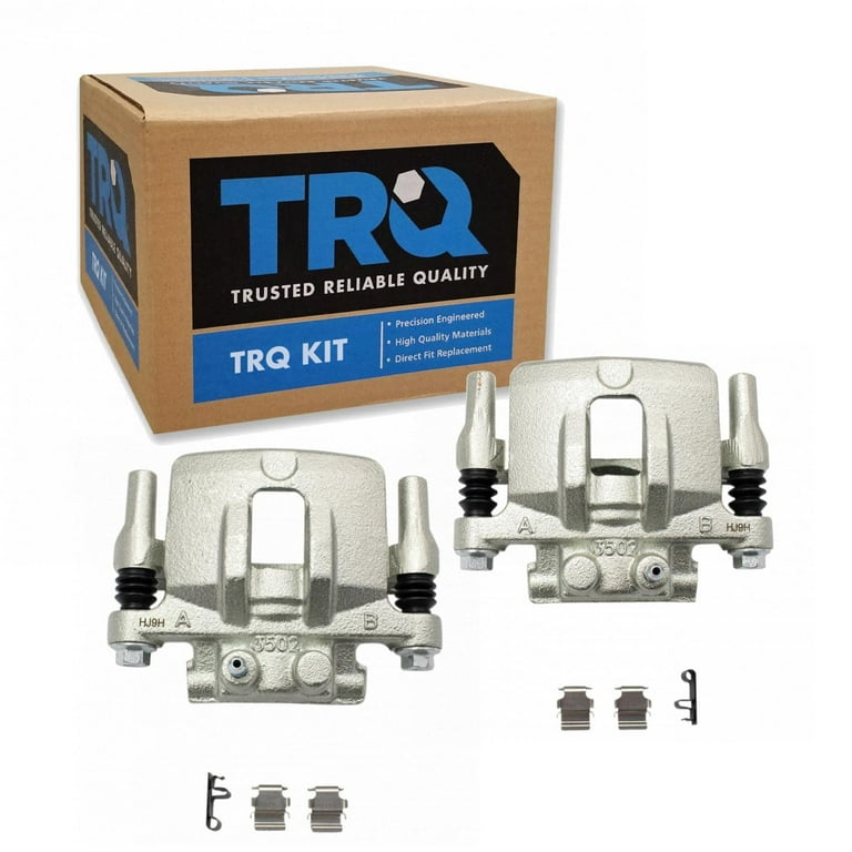 Detroit Axle - Front & Rear Brake Calipers W/Bracket + Brake Pads W Hardware Kit Replacement For Dodge Avenger Jeep Compass Patriot