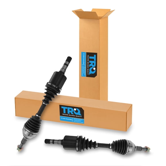 TRQ Front Driver and Passenger Side CV Axle Assembly Set 2 Piece Fits 2003 Saab 9-3 Linear Arc Vector Automatic 04-05 9-3 Automatic 06-09 2.0T 10-11 10-11 9-3X
