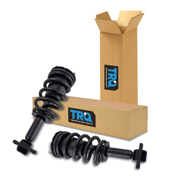 TRQ New Front Complete Shock Strut Spring Assembly Pair for Silverado Sierra 4WD SCA72792 Fits select: 2014-2018 CHEVROLET SILVERADO, 2014-2018 GMC SIERRA