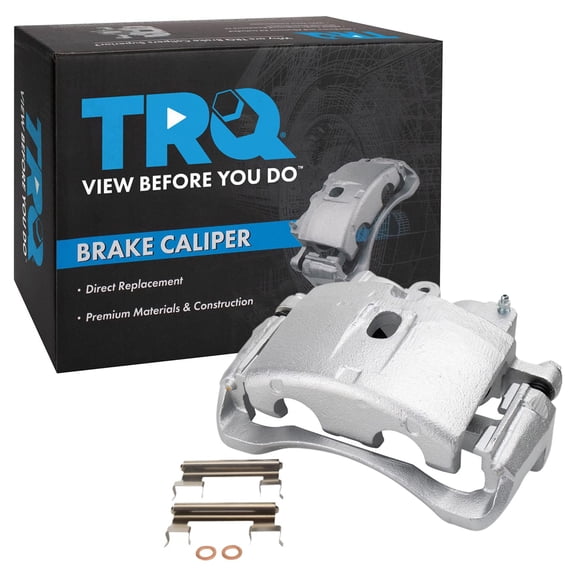 TRQ New Front Disc Brake Caliper with Bracket & Hardware LH for GM