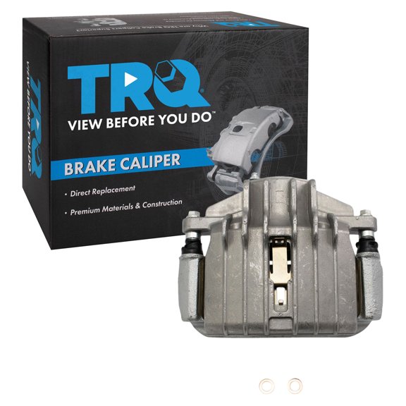 TRQ Front Right Brake Caliper w/Bracket Passenger Side Compatible with 2004-2005 Chevrolet Classic 1997-2003 Malibu 1999-2004 Oldsmobile Alero 1997-1999 Cutlass 1999-2005 Pontiac Grand Am