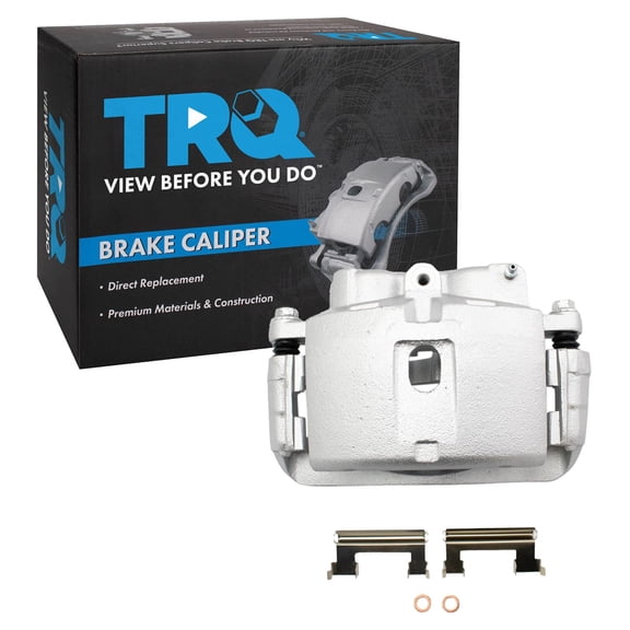 TRQ New Front Disc Brake Caliper with Bracket & Hardware RH for GM