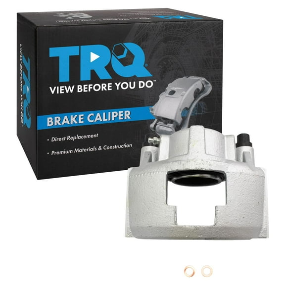 TRQ New Front Disc Brake Caliper with Hardware Driver Side LH for GM