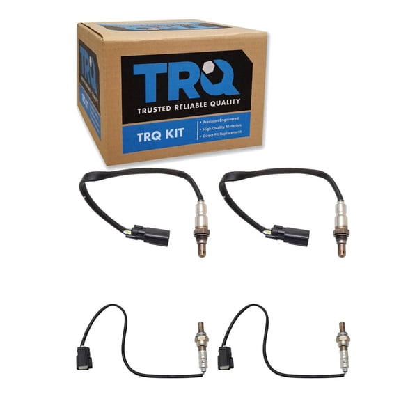 TRQ Oxygen O2 02 Sensor Upstream & Downstream Set of 4 Fits 2011-2012 Ford Escape 2011 Mercury Mariner