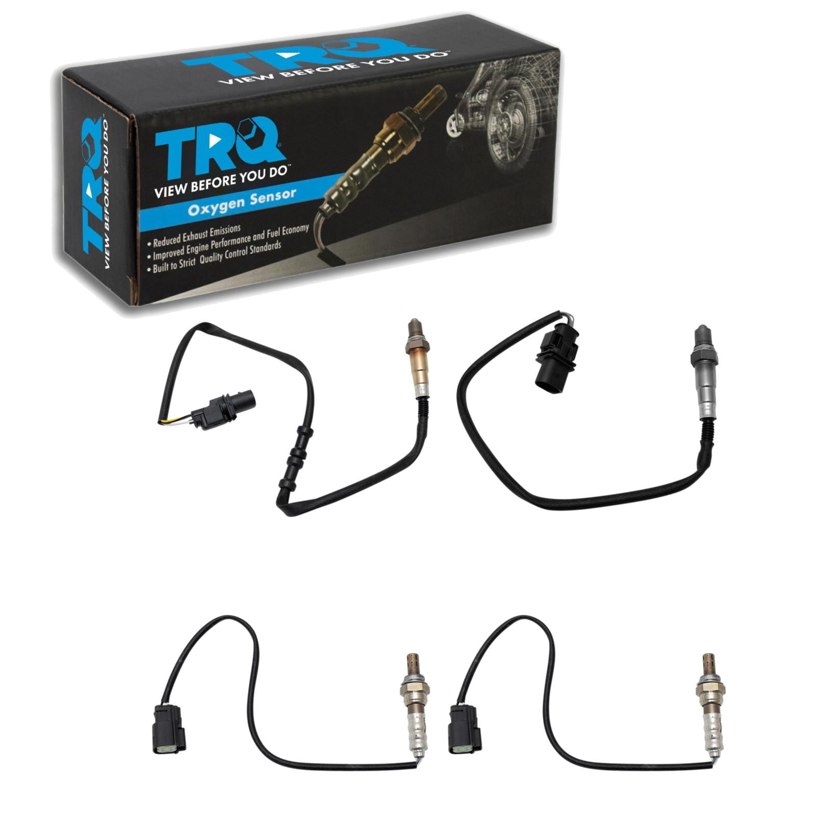 Baby 02 Sensor TRQ Oxygen O2 02 Sensor Upstream & Downstream Set of 4 Fits 2011-2014 ...