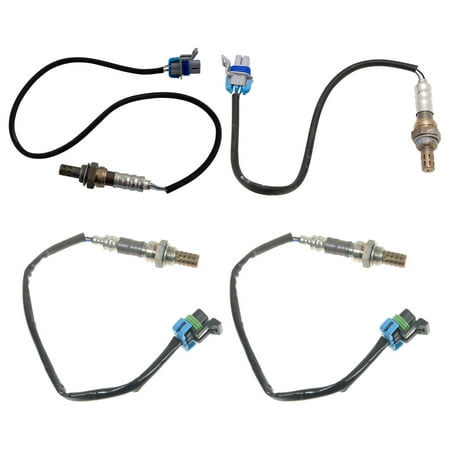TRQ Oxygen O2 Sensor Upstream & Downstream Set of 4 for Silverado Sierra OSA60253