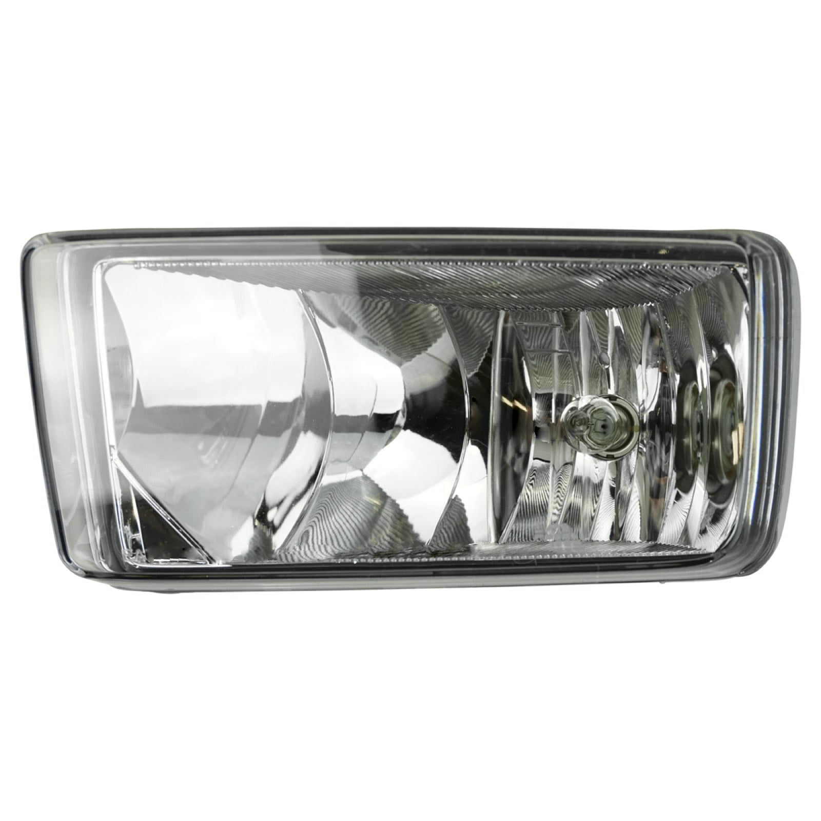 TRQ Passenger Side Fog Light Rectangular Halogen Assembly Fits 2007-2013 Chevrolet Avalanche 2004-2015 Silverado 1500 Suburban 1500 2500 Tahoe 2007-2014 Silverado 2500 HD 3500 HD GM2593160
