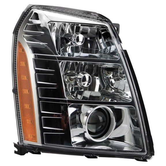 TRQ Passenger Side Headlight Assembly HID Fits 2007-2014 Cadillac Escalade Escalade ESV 2009-2013 Escalade EXT With High-Intensity Discharge lights GM2503291