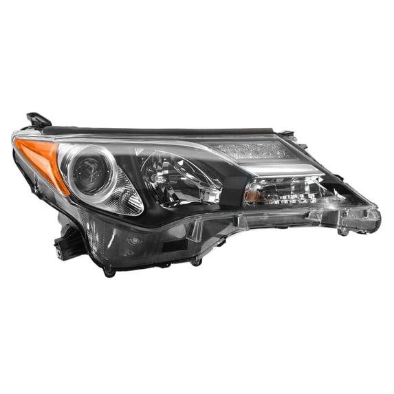 TRQ Passenger Side Headlight Assembly Halogen Fits 2013-2015 Toyota RAV4 US Built TO2503217