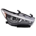 thumbnail image 1 of TRQ Passenger Side Headlight Assembly LED Fits 2014-2017 INFINITI Q50 Without Adaptive Headlights IN2503157, 1 of 4