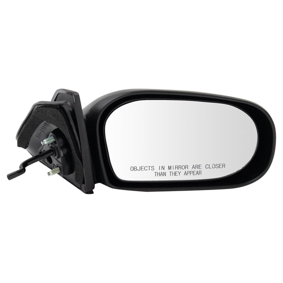 TRQ Passenger Side Manual Remote Mirror Paint to Match Textured Black Fits 1995-1996 Toyota Tercel TO1321170