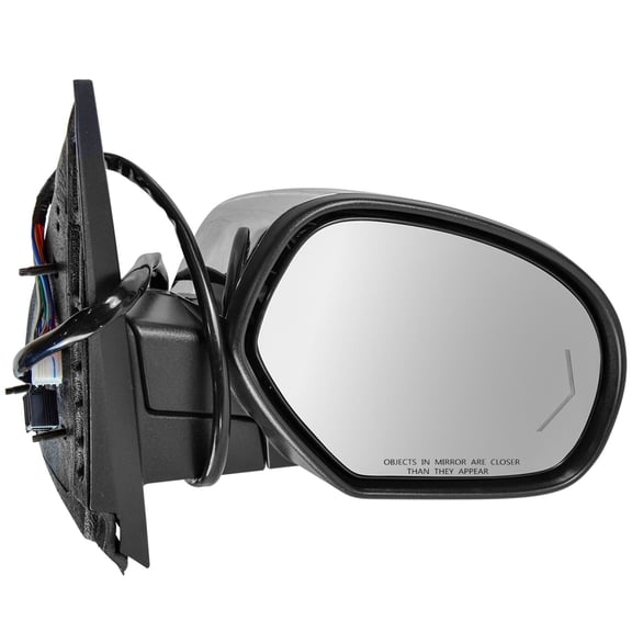 TRQ Passenger Side Mirror Assembly Power Heated Memory Turn Signal Puddle Light Power Folding Fits 09-14 Chevrolet Silverado; Suburban; Tahoe; GMC Yukon 1500 1500