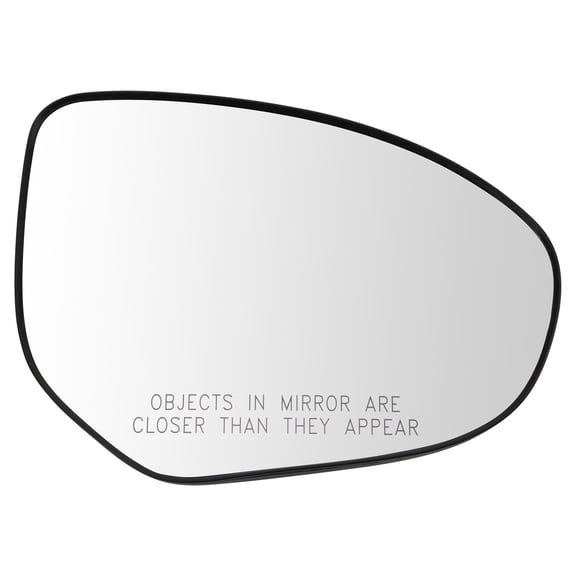 TRQ Passenger Side Mirror Glass Heated Convex Fits 2011-2014 Mazda 2 2010-2013 Mazda 3 MA1325103