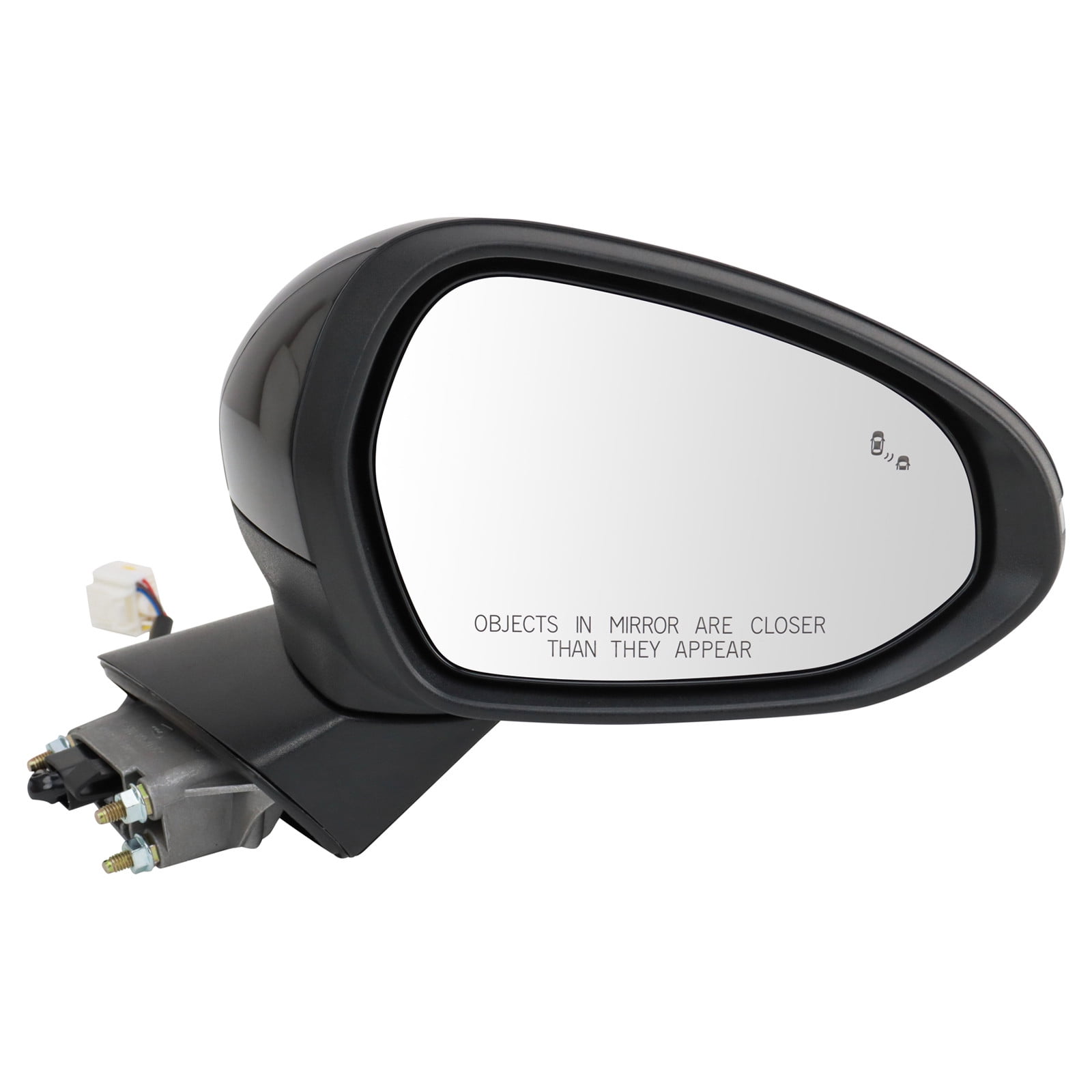 TRQ Passenger Side Mirror Power Heated with Turn Signal Paint to Match Fits 2021-2024 Kia K5 GT-Line KI1321246