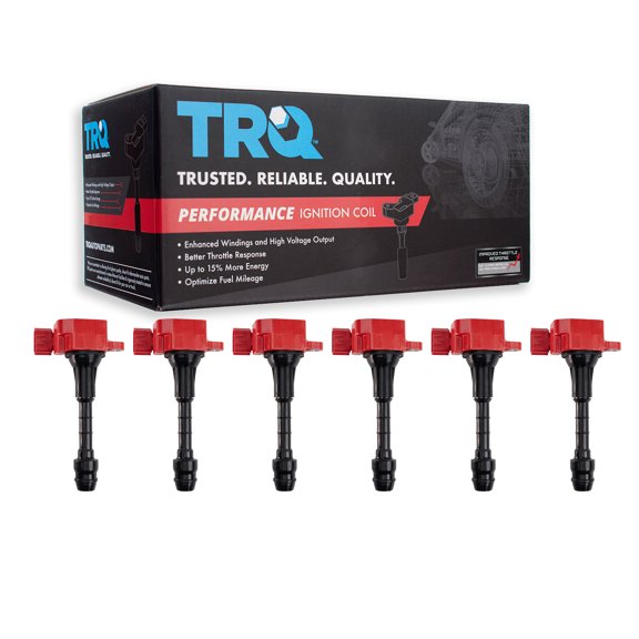 TRQ Performance 6pc Ignition Coil Set for Nissan Infiniti 350Z FX35 G35 G35X M35 ICA61970