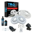 thumbnail image 1 of TRQ Performance Brake Rotor Ceramic Pad Front Rear Kit w/Chemicals BKA17750, 1 of 6