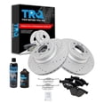 thumbnail image 1 of TRQ Performance Brake Rotor Coated & Ceramic Pad Front Kit w/Chemicals BKA18087 Fits select: 2006-2008 BMW 750, 2002-2005 BMW 745, 1 of 6