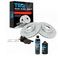 thumbnail image 1 of TRQ Performance Brake Rotor Drilled Slotted & Ceramic Pad Front Kit w/Chemicals BKA17028 Fits select: 2012-2018 FORD FOCUS SE, 2014-2018 FORD C-MAX, 1 of 6