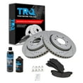 thumbnail image 1 of TRQ Performance Brake Rotor & Semi Metallic Pad Front Kit w/Chemicals BKA16536, 1 of 6