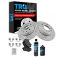 thumbnail image 1 of TRQ Performance Cross Rotor & Ceramic Brake Pad Rear Kit w/Chemicals BKA17065 Fits select: 2009 VOLKSWAGEN JETTA, 2008 VOLKSWAGEN GLI, 1 of 6