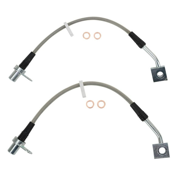 TRQ Performance Front Brake Hose Set BLA63330 Fits Select 2011-2018 Ram 1500 , 2019-2019 Ram 1500 Classic , 2006-2010 Dodge Ram 1500