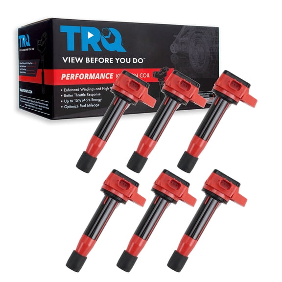 TRQ Performance Ignition Coil Set Fits 08-12 Accord 10-11 Accord Crosstour 12 Crosstour 10-13 MDX 08-17 Odyssey 09-15 Pilot 13-15 RDX 09-14 Ridgeline 09-12 RL TL 10-14 TSX ZDX
