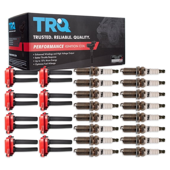 TRQ Performance Ignition Coil & Spark Plug Kit Iridium 24 Piece Fits 09 ...