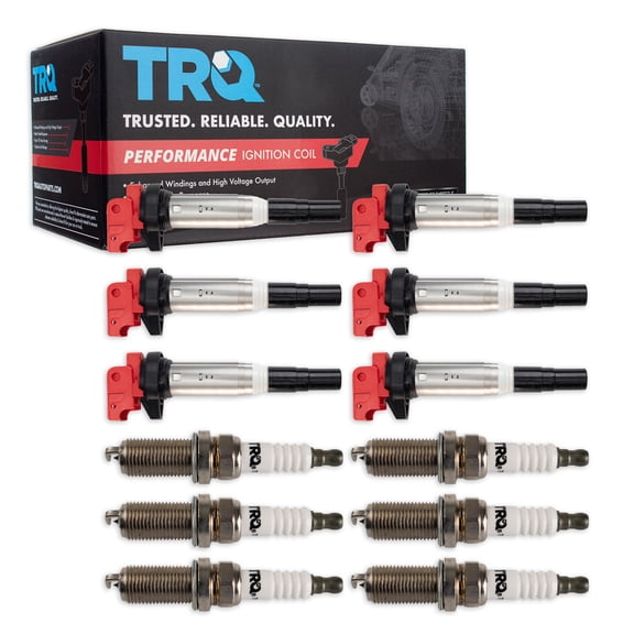 TRQ Performance Ignition Coils & Spark Plugs Fits 2003-2006 BMW TKA05887