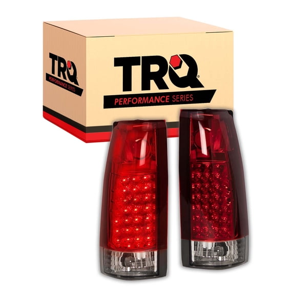 TRQ Performance 2 Piece Driver & Passenger Side Tail Light Assembly Set LED Fits 1999-2000 Cadillac Escalade 1988-2000 Chevrolet C1500 C2500 C3500 K1500 1988-2000 GMC C1500 C2500 C3500 K1500 K2500