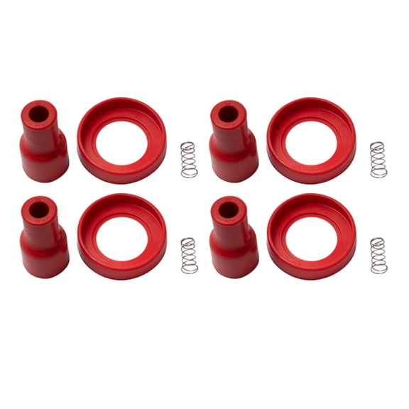 TRQ Performance Performance Ignition Coil Boot Set Red Fits 2003-2006 Pontiac Vibe 2000-2005 Toyota Celica 2005-2006 Corolla Matrix