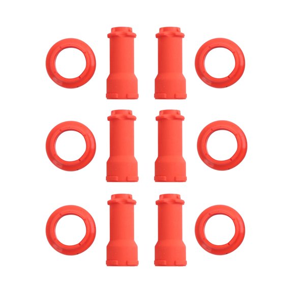 TRQ Performance Performance Ignition Coil Boot Set Red Fits 2006-2008 Hyundai Santa Fe 2006 Kia Optima
