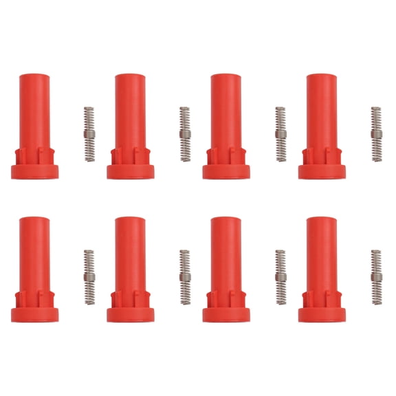TRQ Performance Performance Ignition Coil Boot Set Red Fits 2008-2009 Chrysler Aspen 2008-2010 Dodge Dakota Durango Ram 1500 Jeep Commander Grand Cherokee 2011-2013 Ram 1500 2011