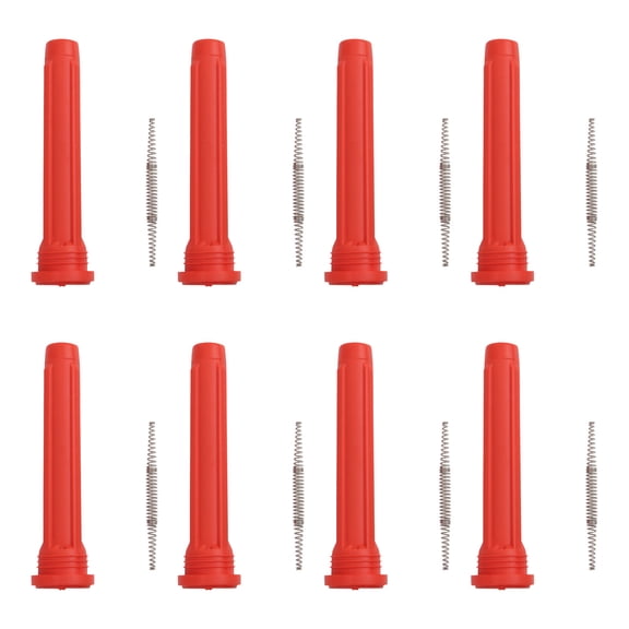 TRQ Performance Performance Ignition Coil Boot Set Red Fits 2013-2018 Audi A8 Quattro 2014-2018 RS7 S6 S7 S8