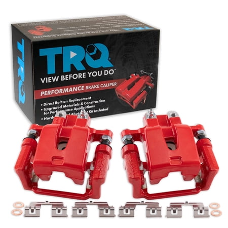 TRQ Performance Rear Brake Caliper Set Fits 2005-2018 Chrysler 2005-2016 Dodge CLA49866