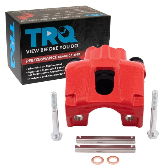 TRQ Performance Rear Right Performance Brake Caliper Red Passenger Side Fits 2004-2010 INFINITI QX56 2005-2015 Nissan Armada 2004 Pathfinder Armada 2004-2015 TITAN
